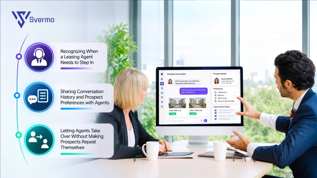 Move Conversation from AI to a Leasing Agent
