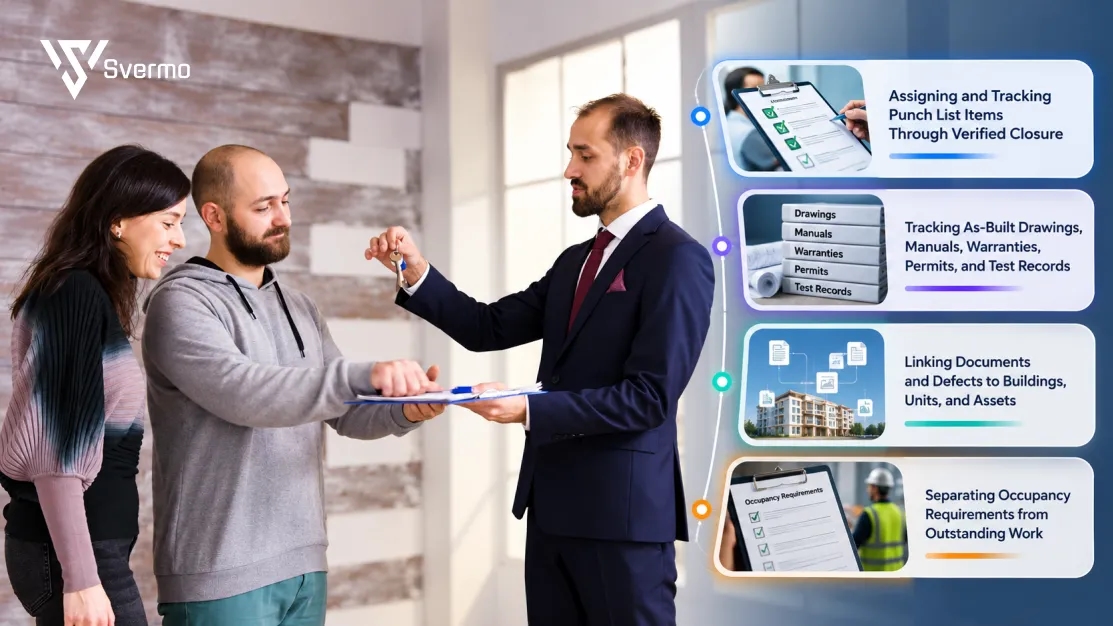 AI handover management for residential developers