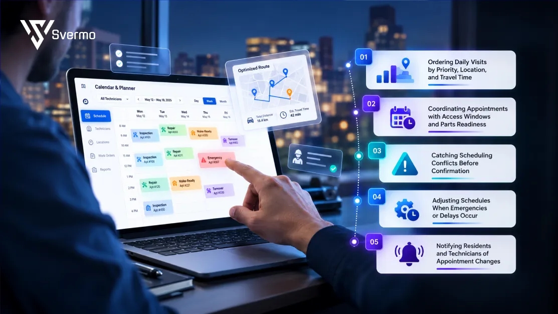 Schedule and Route Maintenance Visits with AI